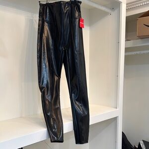 SPANX Black Shiny Leggings